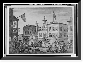 Niantic Hotel, Historic View, Clay & Sansome Streets, San Francisco, San Francisco County, CA, Antique Wall Art