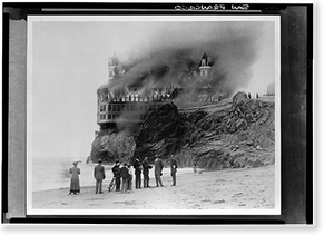 Antique Architecture - San Francisco, California - Cliff House Fire