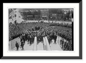 Historic Framed Print, Christening party on RECRUIT,  17-7/8" x 21-7/8" Historic Framed Print, Christening party on RECRUIT,  17-7/8" x 21-7/8"