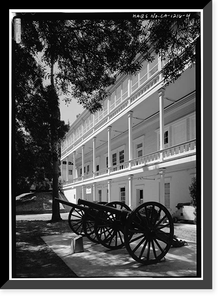 Presidio of San Francisco, Old Station Hospital, Funston Avenue & Lincoln Boulevard, San Francisco, San Francisco County, CA - 4, Antique Print