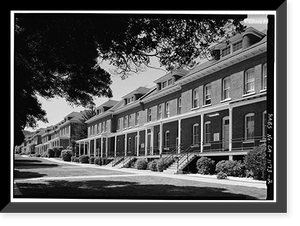 Presidio of San Francisco, Barracks, U.S. 101 & I-480, San Francisco, San Francisco County, CA - 2, Vintage Print