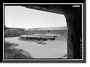 Presidio of San Francisco, Gun Emplacements, U.S. 101 & I-480, San Francisco, San Francisco County, CA - 6, Vintage Print