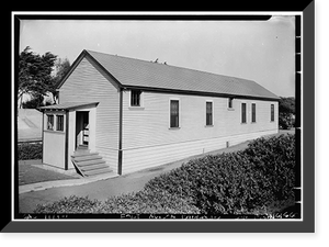Historic Framed Print, Fort Mason, Barracks, San Francisco, San Francisco County, CA - 2,  17-7/8" x 21-7/8"