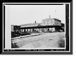 Globe Iron Works, Stockton, San Joaquin County, CA, Historic Print