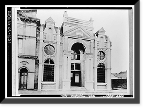 Frank Stewart Library, Market & Hunter Streets, Stockton, San Joaquin County, CA, Antique Print