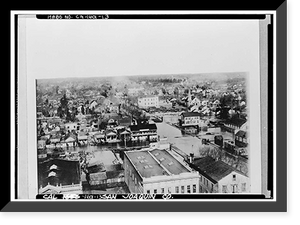 Historic Framed Print, Stockton, Historic View, Stockton, San Joaquin County, CA - 13,  17-7/8" x 21-7/8"