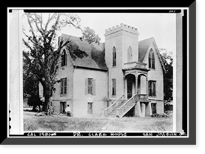 Vintage Building Photo - Stockton, California - Dr. Asa Clark House