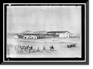 Mission San Miguel Arcangel, Highway 101, San Miguel vicinity, San Luis Obispo County, CA - 12, Vintage Print