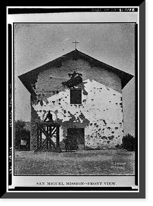 Mission San Miguel Arcangel, Highway 101, San Miguel vicinity, San Luis Obispo County, CA - 15, Vintage Poster