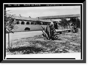 Mission San Miguel Arcangel, Highway 101, San Miguel vicinity, San Luis Obispo County, CA - 22, Historic Print