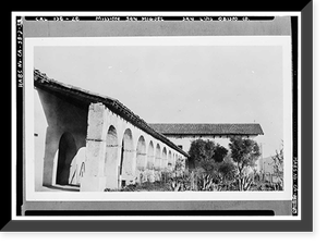 Mission San Miguel Arcangel, Highway 101, San Miguel vicinity, San Luis Obispo County, CA - 31, Vintage Wall Art