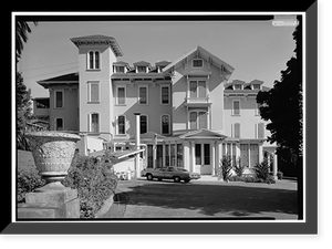 Ralston Hall, Ralston Avenue, Belmont, San Mateo County, CA - 10, Antique Print