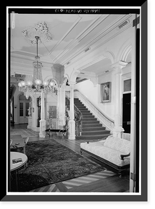 Ralston Hall, Ralston Avenue, Belmont, San Mateo County, CA - 13, Vintage Wall Art