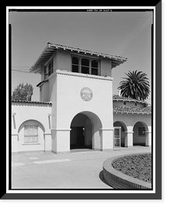 Southern Pacific Railroad Station, Burlingame Avenue & California Drive, Burlingame, San Mateo County, CA - 6, Antique Poster