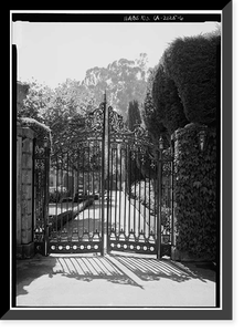 Villa Rose, Redington Road, Hillsborough, San Mateo County, CA - 6, Antique Print