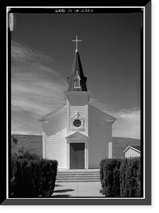 St. Anthony's Roman Catholic Church, North Street, Pescadero, San Mateo County, CA - 2 Classic, Vintage Wall Art