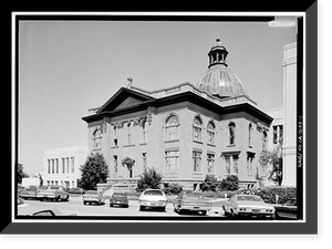 San Mateo County Courthouse, Middlefield, Hamilton, Broadway & Marshall Streets, Redwood City, San Mateo County, CA, Antique Poster