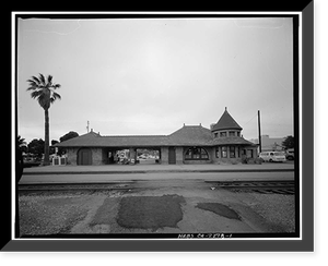 Southern Pacific Depot, 559 El Camino Real, San Carlos, San Mateo County, CA, Antique Wall Art