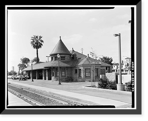 Southern Pacific Depot, 559 El Camino Real, San Carlos, San Mateo County, CA - 33, Antique Poster