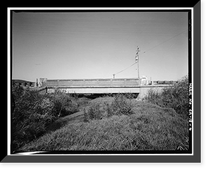 San Antonio Creek Bridge, State Highway 1, Lompoc vicinity, Santa Barbara County, CA - 4, Antique Print