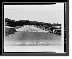 San Roque Canyon Bridge, State Highway 192, Santa Barbara, Santa Barbara County, CA - 12, Historic Reproduction