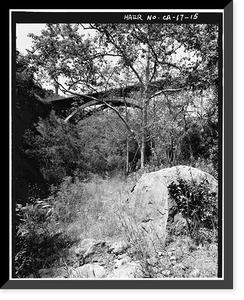 San Roque Canyon Bridge, State Highway 192, Santa Barbara, Santa Barbara County, CA - 15, Antique Print