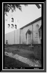 Mission Santa Inez, Church, State Highway 150, Solvang, Santa Barbara County, CA - 3, Vintage Poster