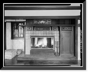 Historic Framed Print, Yung See San Fong (House), 16660 Cypress Way, Los Gatos, Santa Clara County, CA - 7,  17-7/8" x 21-7/8"