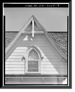 Historic Framed Print, Andrew Landrum House, 1217 Santa Clara Street, Santa Clara, Santa Clara County, CA - 5,  17-7/8" x 21-7/8"