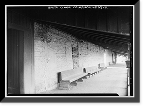 Mission Santa Clara de Asis, Franklin & Grant Streets, Santa Clara, Santa Clara County, CA - 4, Antique Print