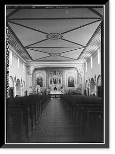 Mission Santa Clara de Asis, Franklin & Grant Streets, Santa Clara, Santa Clara County, CA - 5, Antique Print