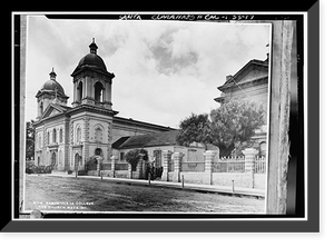 Mission Santa Clara de Asis, Franklin & Grant Streets, Santa Clara, Santa Clara County, CA - 17, Vintage Print