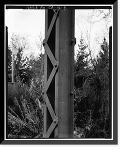 Pacheco Creek Bridge, San Felipe Road, spanning Pacheco Creek, San Felipe vicinity, Santa Clara County, CA - 8, Vintage Wall Art