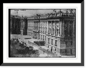 Historic Framed Print, Palace, Madrid,  17-7/8" x 21-7/8"