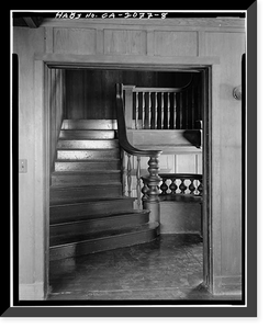 Howard B. Gates House, 62 South Thirteenth Street, San Jose, Santa Clara County, CA - 8, Antique Print