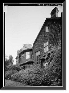 Dr. W. F. Durand House, 623 Cabrillo Avenue, Stanford, Santa Clara County, CA Classic, Vintage Print