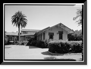 Historic Framed Print, Escondite Cottage, Escondido Road, Stanford, Santa Clara County, CA - 2,  17-7/8" x 21-7/8"