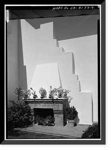Lou Henry Hoover House, San Juan Hill, Stanford, Santa Clara County, CA - 9, Antique Print