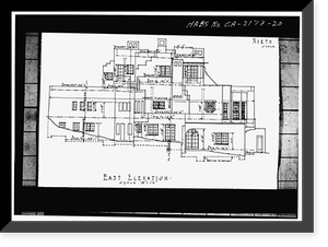 Lou Henry Hoover House, San Juan Hill, Stanford, Santa Clara County, CA - 20, Antique Print