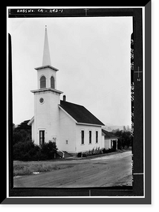 Congregational Church, Soquel, Santa Cruz County, CA Classic, Historic Reproduction
