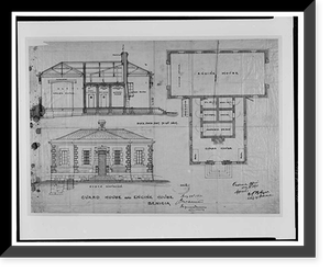 Benicia Arsenal, Guard & Engine House, Benicia, Solano County, CA - 6, Antique Print