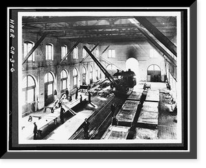 Historic Framed Print, Mare Island Naval Shipyard, Sail Loft, Near State Highway No. 37, Vallejo, Solano County, CA,  17-7/8" x 21-7/8"