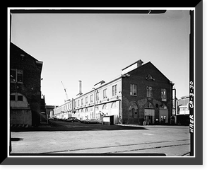 Historic Framed Print, Mare Island Naval Shipyard, Sail Loft, Near State Highway No. 37, Vallejo, Solano County, CA,  17-7/8" x 21-7/8"