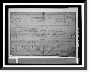 Historic Framed Print, Mare Island Naval Shipyard, Structural Shop, Near State Highway 37, Vallejo, Solano County, CA - 2,  17-7/8" x 21-7/8"