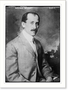 Black & White Photo - Orville Wright - Vintage Wall Art Gift