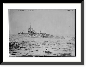 Historic Framed Print, Submarine, American,  17-7/8" x 21-7/8"