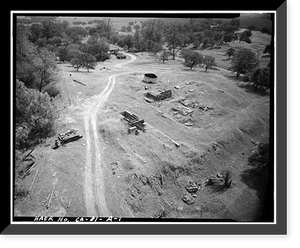 Royal Consolidated Gold Mine & Mills, Hoisting Work, 4.0 Air Miles Northwest of Copperopolis, Copperopolis vicinity, Calaveras County, CA, Antique Wall Art
