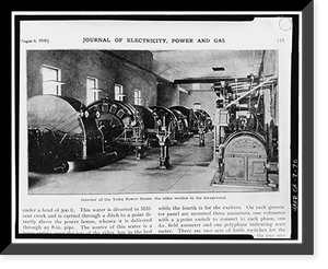 Battle Creek Hydroelectric System, Battle Creek & Tributaries, Red Bluff vicinity, Tehama County, CA - 20, Antique Print