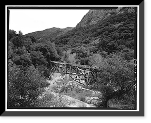 Tule River Hydroelectric Complex, Tule River Bridge, Spanning North Fork of Middle Fork of Tule River, Springville vicinity, Tulare County, CA - 2, Antique Poster