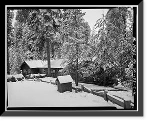 Giant Forest Lodge Historic District, General Office Building, Three Rivers vicinity, Tulare County, CA - 4 Classic, Vintage Print